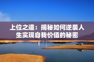 上位之道：揭秘如何逆袭人生实现自我价值的秘密