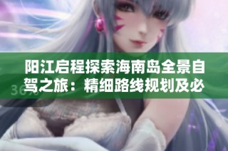 阳江启程探索海南岛全景自驾之旅：精细路线规划及必游景点推荐指南