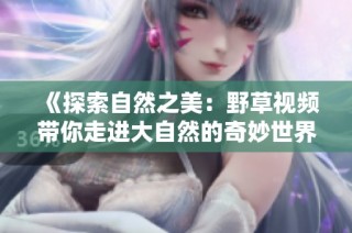 《探索自然之美：野草视频带你走进大自然的奇妙世界》