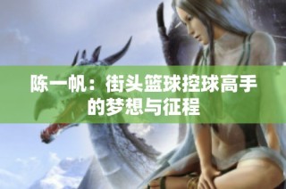 陈一帆：街头篮球控球高手的梦想与征程
