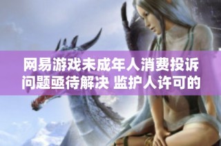 网易游戏未成年人消费投诉问题亟待解决 监护人许可的重要性凸显