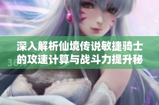 深入解析仙境传说敏捷骑士的攻速计算与战斗力提升秘籍