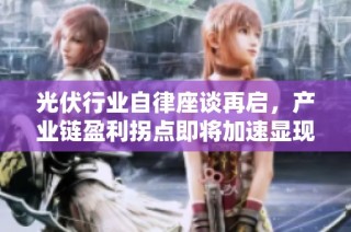 光伏行业自律座谈再启，产业链盈利拐点即将加速显现吗