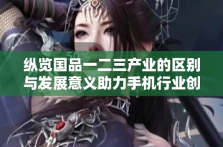 纵览国品一二三产业的区别与发展意义助力手机行业创新