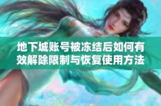 地下城账号被冻结后如何有效解除限制与恢复使用方法解析