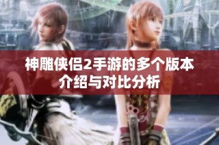 神雕侠侣2手游的多个版本介绍与对比分析