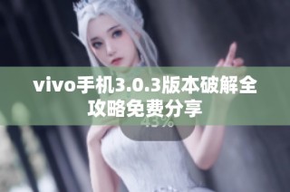 vivo手机3.0.3版本破解全攻略免费分享
