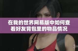 在我的世界网易版中如何查看好友背包里的物品情况