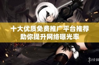 十大优质免费推广平台推荐助你提升网络曝光率