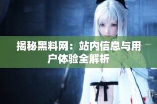 揭秘黑料网：站内信息与用户体验全解析
