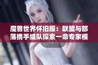 魔兽世界怀旧服：联盟与部落携手组队探索一命专家模式洞穴探险