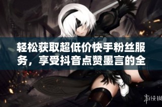 轻松获取超低价快手粉丝服务，享受抖音点赞墨言的全新自助下单体验