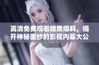 高清免费观看暗黑爆料，揭开神秘面纱的影视内幕大公开