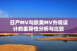 日产MV与欧美MV外观设计的差异性分析与比较
