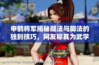 申鹤将军揭秘腿法与脚法的独到技巧，网友称其为武学界的珍贵财富