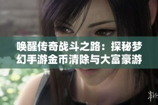 唤醒传奇战斗之路：探秘梦幻手游金币清除与大富豪游戏的辉煌历程