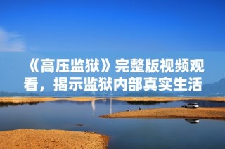 《高压监狱》完整版视频观看，揭示监狱内部真实生活的深度探讨