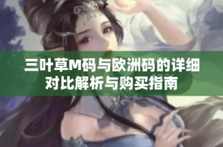 三叶草M码与欧洲码的详细对比解析与购买指南