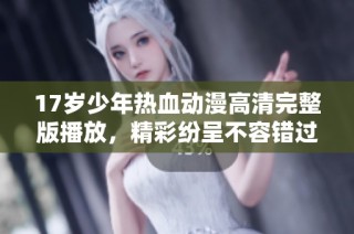 17岁少年热血动漫高清完整版播放，精彩纷呈不容错过