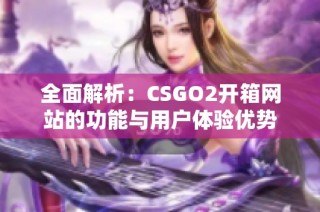 全面解析：CSGO2开箱网站的功能与用户体验优势
