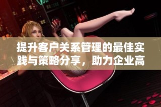 提升客户关系管理的最佳实践与策略分享，助力企业高效发展