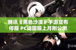 腾讯《黑色沙漠》手游宣布停服 PC端国服上月刚公测引发玩家热议