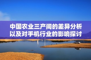中国农业三产间的差异分析以及对手机行业的影响探讨