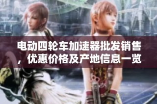 电动四轮车加速器批发销售，优惠价格及产地信息一览