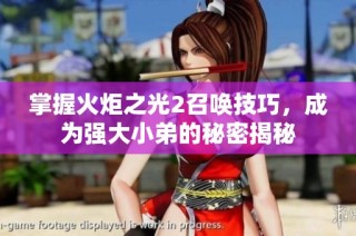 掌握火炬之光2召唤技巧，成为强大小弟的秘密揭秘