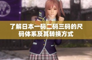 了解日本一码二码三码的尺码体系及其转换方式
