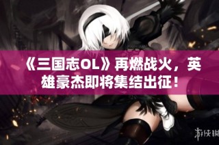 《三国志OL》再燃战火，英雄豪杰即将集结出征！