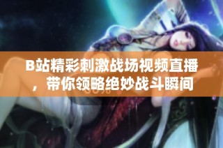 B站精彩刺激战场视频直播，带你领略绝妙战斗瞬间
