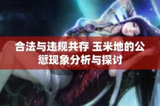 合法与违规共存 玉米地的公愆现象分析与探讨