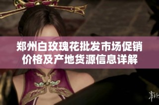 郑州白玫瑰花批发市场促销价格及产地货源信息详解