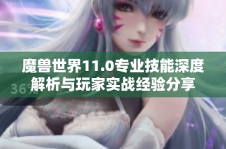 魔兽世界11.0专业技能深度解析与玩家实战经验分享