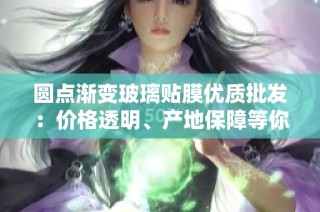 圆点渐变玻璃贴膜优质批发：价格透明、产地保障等你来选