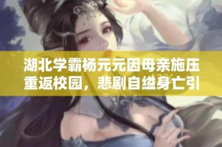 湖北学霸杨元元因母亲施压重返校园，悲剧自缢身亡引发社会对家庭教育的反思与关注