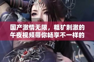 国产激情无限，粗犷刺激的午夜视频带你畅享不一样的快感