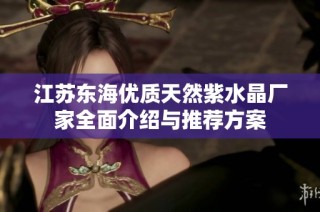江苏东海优质天然紫水晶厂家全面介绍与推荐方案