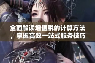全面解读增值税的计算方法，掌握高效一站式服务技巧