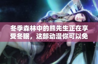 冬季森林中的熊先生正在享受冬眠，这部动漫你可以免费观看
