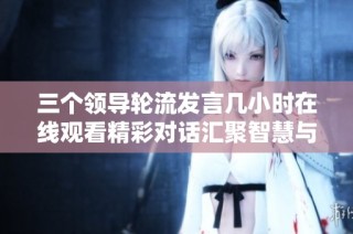 三个领导轮流发言几小时在线观看精彩对话汇聚智慧与经验