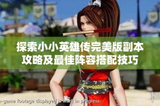 探索小小英雄传完美版副本攻略及最佳阵容搭配技巧