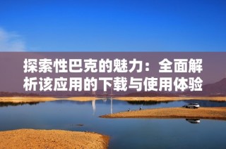 探索性巴克的魅力：全面解析该应用的下载与使用体验
