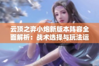 云顶之弈小炮新版本阵容全面解析：战术选择与玩法运营指南