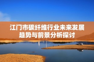 江门市碳纤维行业未来发展趋势与前景分析探讨