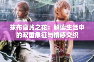抹布高岭之花：解读生活中的双重象征与情感交织