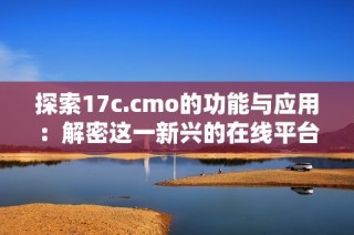 探索17c.cmo的功能与应用：解密这一新兴的在线平台