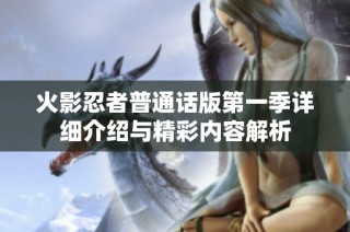 火影忍者普通话版第一季详细介绍与精彩内容解析