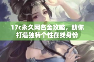 17c永久网名全攻略，助你打造独特个性在线身份